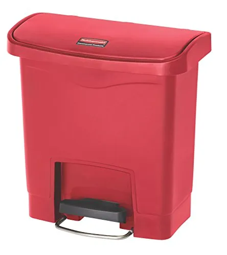 Rubbermaid Slim Jim Treteimer 15 L in rot von Rubbermaid Commercial Products