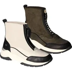 MUSTANG Damen Booty Military 38 EU - Wanderschuhe mit stylischem Keilabsatz und bequemem Innenmaterial, perfekt für Abenteuer in der Natur oder entspannte Spaziergänge.