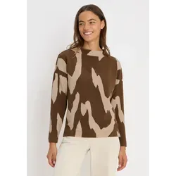 CECIL Damen Ottoman Shirt 3227776, Mocha Caramel, XX-Large von CECIL