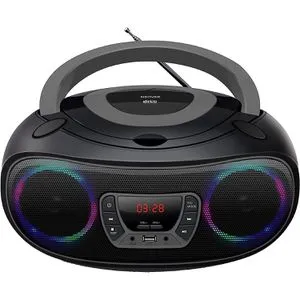 Denver TCL-212BT - CD-Radio mit Bluetooth, USB und AUX, stimmungsvolles Licht für unvergessliche Musikabende