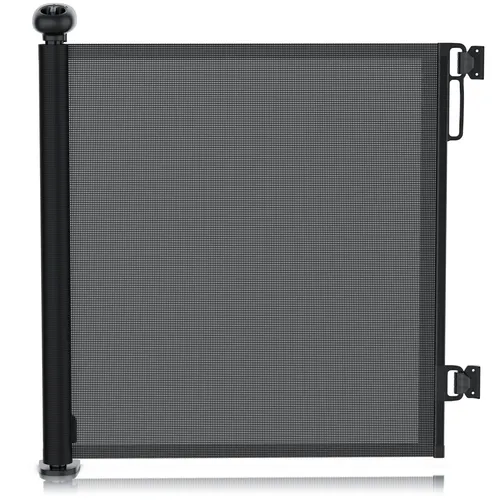 Bearware Baby-Sicherheitsgitter Ausziehbar Schutzgitter 180cm Schwarz