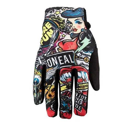 O'NEAL | Fahrrad- & Motocross-Handschuhe | Kinder | MX MTB DH FR Downhill Freeride | Langlebige, flexible Materialien, belüftete Handoberseite | Matrix Youth Glove Crank | Schwarz | Größe XL