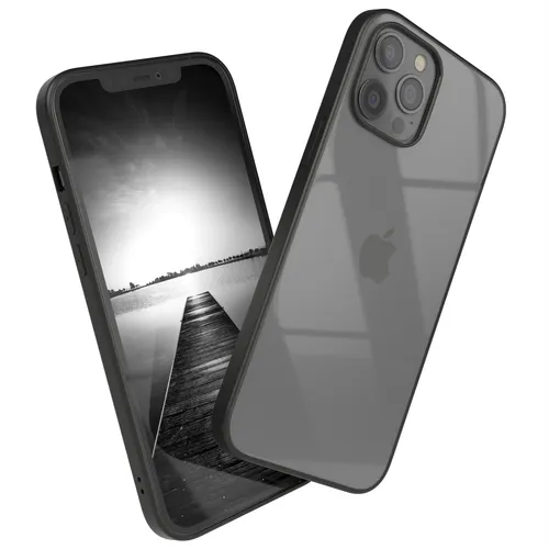 Für Apple iPhone 12 Pro Max Handyhülle Silikon Bumper Schutz Case Tasche Schwarz