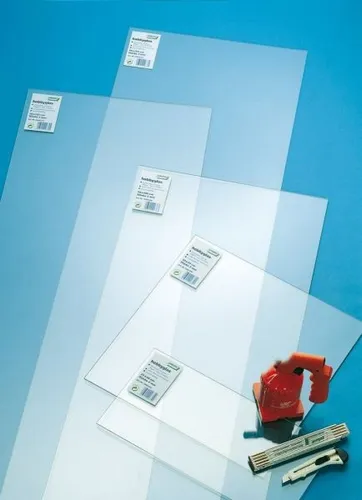 Gutta Hobbyglas glatt 25 x 50 x 0,2 cm klar Kunststoffplatte