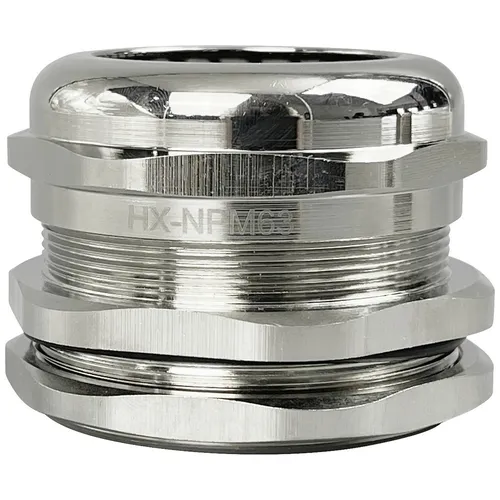 TRU COMPONENTS TC-10302860 Kabelverschraubung M63 aus vernickeltem Messing - Kabelverschraubung in Metall für sichere Verbindungen, temperaturbeständig bis +100 °C – ideal für anspruchsvolle Anwendungen in der Elektronik.