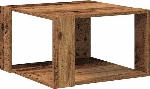 vidaXL Couchtisch Altholz 51,5x51,5x30 cm - Beistelltisch aus solidem recyceltem Holz, bringt rustikalen Charme in dein Wohnzimmer und bietet eine robuste Fläche für Getränke und Deko.