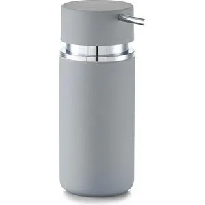 Zeller Seifenspender Rubber, 18573, stehend, Keramik und Kunststoff, grau, 300ml
