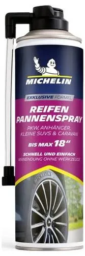 Michelin 650100 Reifenpannenspray PKW Pannenspray 500ml