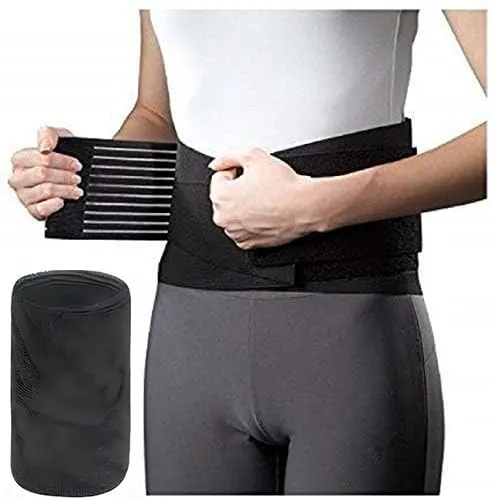 Hitchuey Elastische Rückenstütze zur Linderung von Skoliose und Ischias, verstellbare Unisex-Lendenwirbelstütze, atmungsaktiver Hüftgurt zur Vorbeugung von Rückenschmerzen und Verletzungen (M)