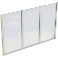 Carport-Seitenwand SKANHOLZ, beige - 293cm x 200cm - Außenanbau mit 10 mm starken Polycarbonatplatten, ideal für freistehende Terrassenüberdachungen aus Leimholz. Wetterfest und langlebig dank Konstruktionsvollholz.