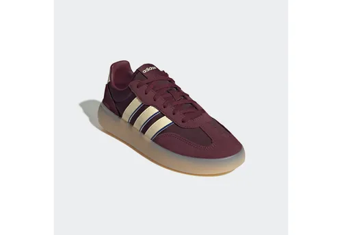 adidas Women's Barreda Decode Schuh Maroon/Warm Vanilla/Royal Blue 43 1/3 - Damen-Sneaker mit regulärer Passform, aus Wildleder und Nylon, ideal für einen stylishen Look und maximalen Komfort.