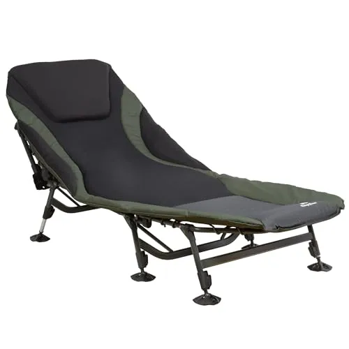 CampFeuer Karpfenliege XXL – Höhenverstellbare Angelliege von CampFeuer