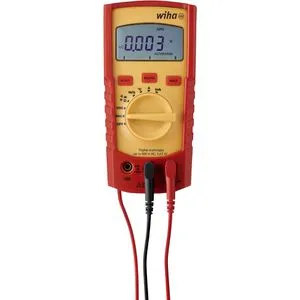 Wiha Digitales Multimeter bis 600 V AC, CAT IV - Multifunktionales Messgerät mit automatischer Messbereichseinstellung und LCD-Anzeige für präzise Ergebnisse