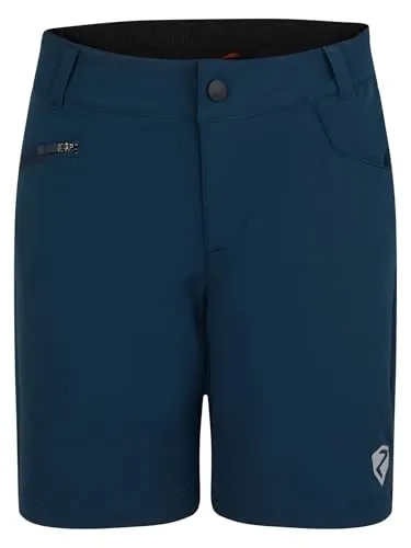 Ziener Kinder Nado X-Function Radhose kurz (Größe 116, blau) - Fahrradhosen für Kinder, mit gepolsterter Innenhose und verstellbarem Bund, atmungsaktiv und ideal für Abenteuer auf zwei Rädern.