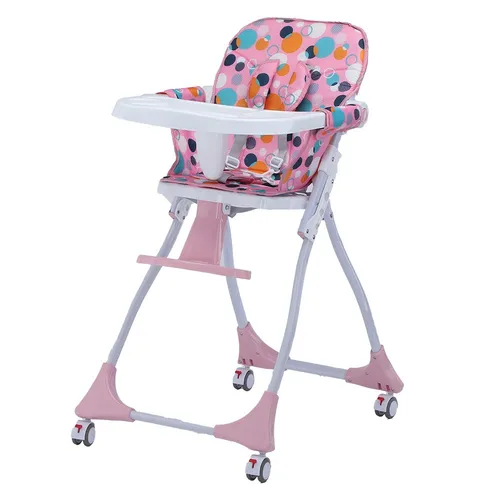 Baby-Hochstuhl | Kinderstuhl | Hochstuhl | Klappbar | Rollbar | Mit Tablett | Ab