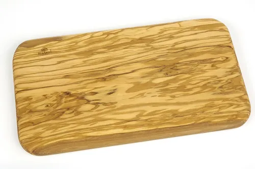 Schneidebrett BERARD aus Olivenholz - 35x20x1 cm - Hochwertiges Schneidebrett aus edlem Olivenholz, ideal für die stilvolle Zubereitung von Speisen und langlebig im Gebrauch.