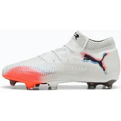 Puma Future 8 Ultimate FG Fußballschuhe Weiß EU 46 - Fußballschuhe mit FUZIONFIT³ für optimale Passform und GripControl Pro für beste Ballkontrolle, ideal für kreative Playmaker auf dem Platz.