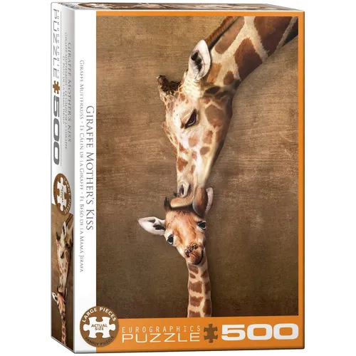 Eurographics Puzzle 6500-0301 - Kuss der Giraffenmutter - 500 Teile