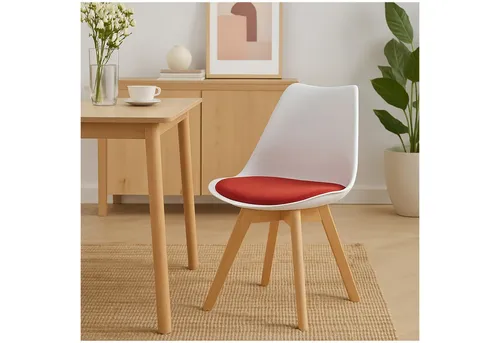 HTI-Living Esszimmerstuhl Atlanta in Weiß/Rot in rot von HTI-Line