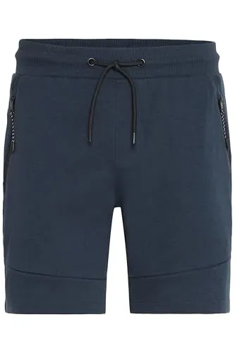 Solid Gelly Herren Sweatshorts - Insignia Blue - Herren-Shorts aus weichem, griffigem Material mit elastischem Hüftbund und Reißverschlusstaschen. Ideal für Sport und entspannte Tage, nachhaltig produziert mit recycelten Materialien.