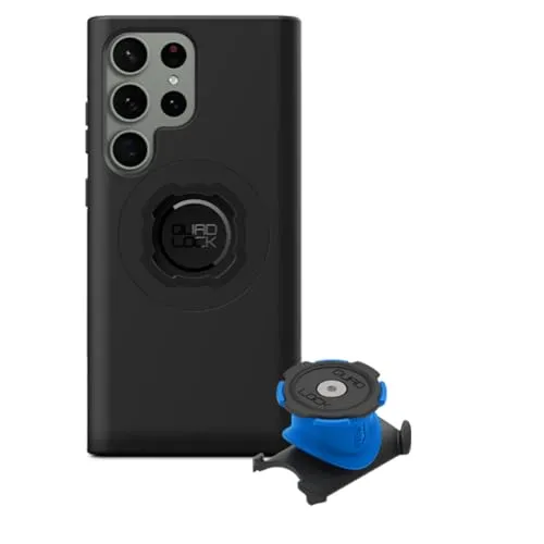 QUAD LOCK Vorbau-/Lenker Handyhalterung Fahrrad Kit für Samsung Galaxy S23 Ultra