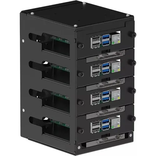 KUBII Cluster-Gestell für Raspberry Pi 5, 4B, 3B/B+, U6183