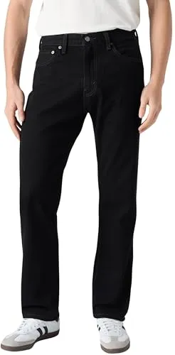 Levi's Herren 505 Regular Fit Jeans Black - Bequeme Passform - Jeans mit geradem Bein und einem Hauch Stretch für ganztägigen Komfort und Bewegungsfreiheit, ideal für lässige Outfits.