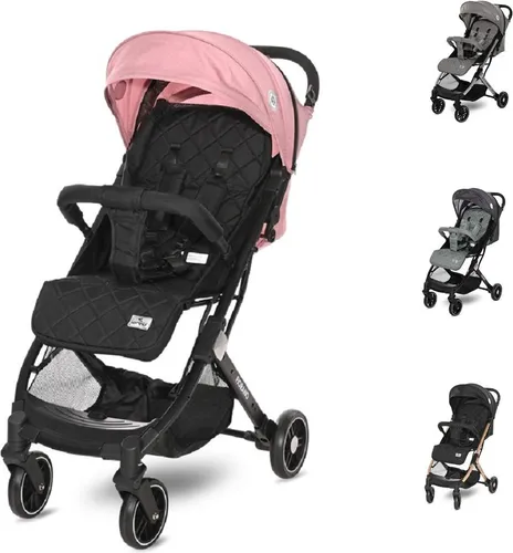 Lorelli Kinderwagen Fiorano faltbar, pink - Kinderwagen mit verstellbarem Sonnendach und 5-Punkt-Sicherheitsgurt für höchste Sicherheit und Komfort, ideal für Ausflüge mit Ihrem Baby.