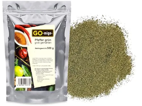 Pfeffer grün, grob gemahlen 500g