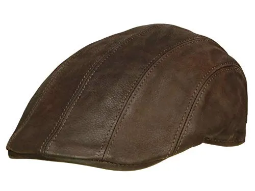 Balke Herrensportmütze aus Rind-Nappa Leder - Braun (900) - 62 cm