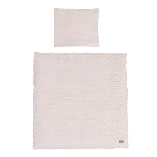 roba Babybettwäsche Frosty Almond 80 x 80 cm - Hochwertiges 2-teiliges Bettwäsche Set aus 80% Bio-Baumwolle für optimalen Schlafkomfort von Babys. Zertifiziert nach GOTS und Oeko-Tex 100, ideal für Wiegen und Beistellbetten.
