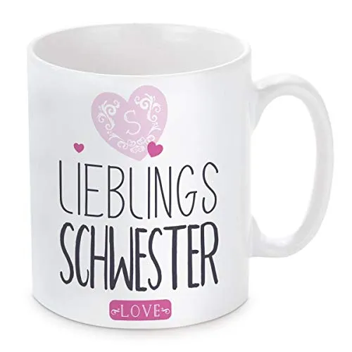 Tasse mit Motiv - Lieblingsschwester