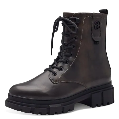 s.Oliver Damen Combat Boot Stiefelette mit Plateau, Größe:38 EU, Farbe:Braun - Wanderschuhe – Bequeme s.Oliver Combat Boot Stiefelette mit profilierter Plateausohle und softem Textilfutter für besten Tragekomfort, ideal für stylische Outfits!