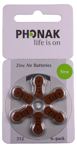 Phonak Hörgeräte Batterien 312er - 60 Stück - Zuverlässige Phonak Hörgeräte Batterien 312er für eine langanhaltende Energieversorgung Ihrer Hörgeräte. Ideal für den täglichen Gebrauch, einfach zu wechseln.