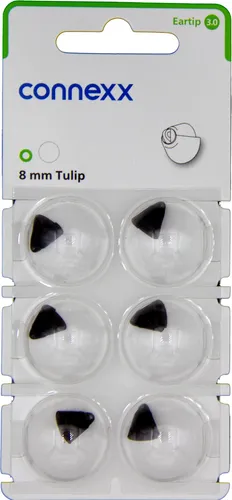 1x Connexx Eartip 3.0 8 mm Tulip Dome 6er Blister Grün Hörgeräteschirmchen