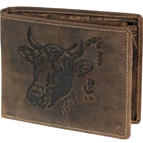 Greenburry Geldbörse Vintage aus Leder - Hochwertige Herrengeldbörse im Vintage-Stil aus echtem Leder, mit 8 Kartenfächern und 2 Scheinfächern für optimale Organisation.