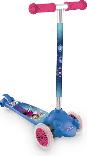Twist & Roll Scooter Frozen - 3-rädiger Roller für Kinder ab 3 Jahren mit innovativer Gewichtslenkung und Reibungsbremse für sicheres Fahren. Ideal für Outdoor-Spaß und Bewegung!