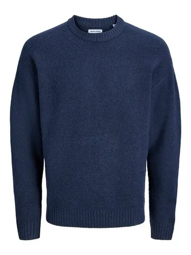 Jack & Jones Rundhalspullover JJESOHO OLLIE KNIT CREW NECK SN Materialmix, relaxed fit