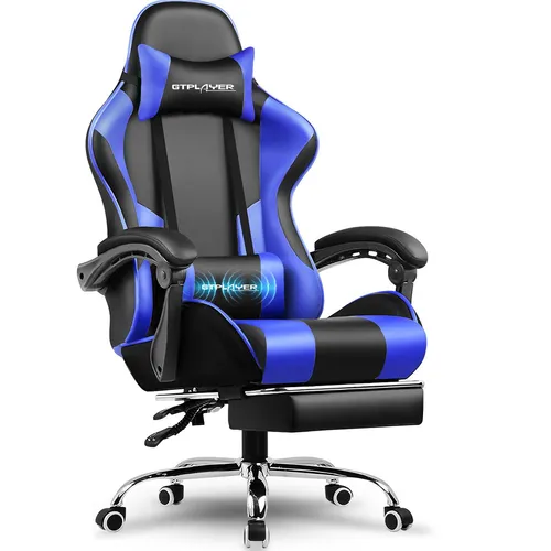 GTPLAYER Gaming Stuhl mit Massagefunktion – Ergonomischer Bürostuhl für Gamer
