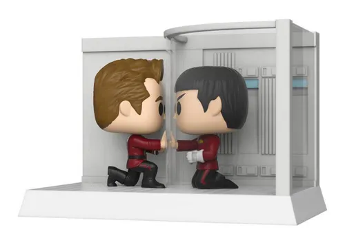 Funko POP! #1197 Star Trek: Kirk und Spock Figur - Spielfiguren - Hochwertige Vinylfigur von Kirk und Spock aus Star Trek: The Wrath of Khan, ca. 25 cm groß, ein Must-Have für jeden Fan!