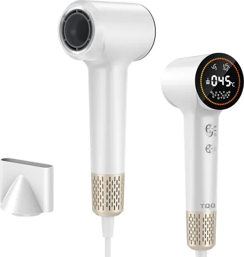 TQQ Haartrockner, 400 Million Plasma Ionen Fön, 110.000 U/min Bürstenloser Motor Schnelles Trocknen Föhn, 57dB Geräuscharm Haarföhn für Zuhause, Reisen