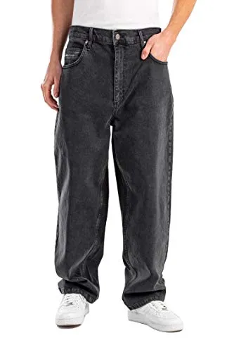 Reell Baggy Black Wash 34/32 - Stylische Jeans im Baggy-Stil, aus flexiblem Denim mit ultra-breitem konischem Bein und niedrigem Anstieg für optimalen Tragekomfort.