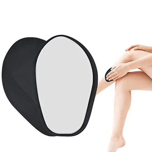 Nano Haarentferner, Crystal Haarentferner Stein Damen Haarentfernung ohne Rasieren, Epilierer Effekt für Glatte Haut Ohne Stoppeln (Schwarz)