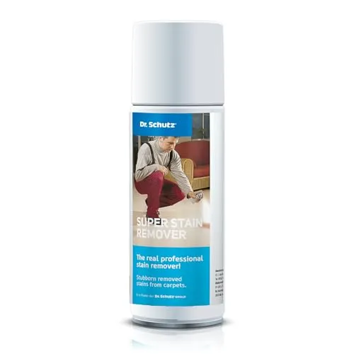 Dr. Schutz Fleckenspray R 200 ml | Fleckenentferner für textile Böden, Polster und Textilien |Fleckenspray für Fett, Öl, Farbreste, Kleber und mehr