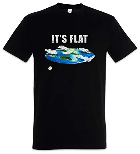 Urban Backwoods Flat Earth IV Herren T-Shirt Schwarz Größe 5XL