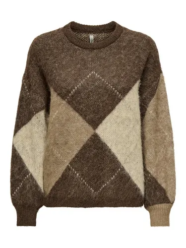 ONLY Pullover in Braun in braun von ONLY