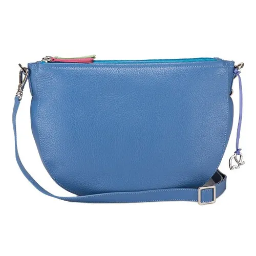 Mywalit Schultertasche Leder 29 cm blau TAS067368 - Elegante Mywalit Schultertasche aus feinstem Leder, mit drei Hauptfächern und praktischen Innentaschen. Der Blitzverschluss ermöglicht schnellen Zugang. Bequem über die Schulter tragbar – ein stilvolles Upgrade für Ihre Garderobe.