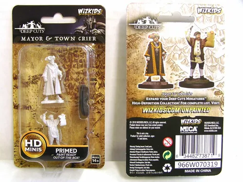 WZK73871 - Pathfinder Deep Cuts - Unpainted Miniatures - Mayor & Town Crier