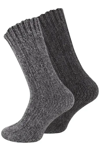 Cotton Prime® Socken (2-Paar) mit Wollanteil grau 39-42