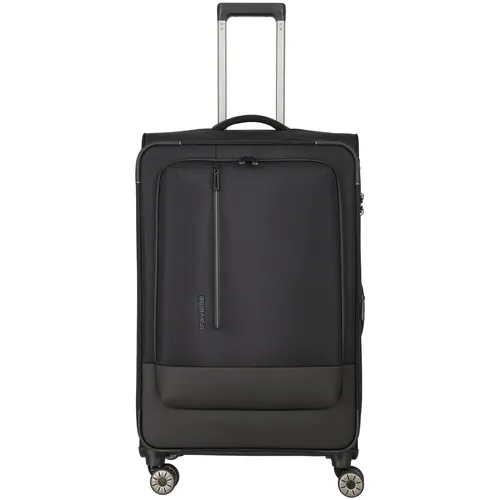 travelite Crosslite 5.0 4 W Trolley L - Schwarz, Unisex für Erwachsene, stilvolles Design und viel Platz für Reisen